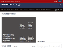 Tablet Screenshot of hiawathaworldonline.com